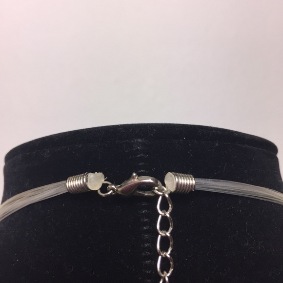 Multi Strand Sequins and Beads Necklace White - Picture 5 of 5